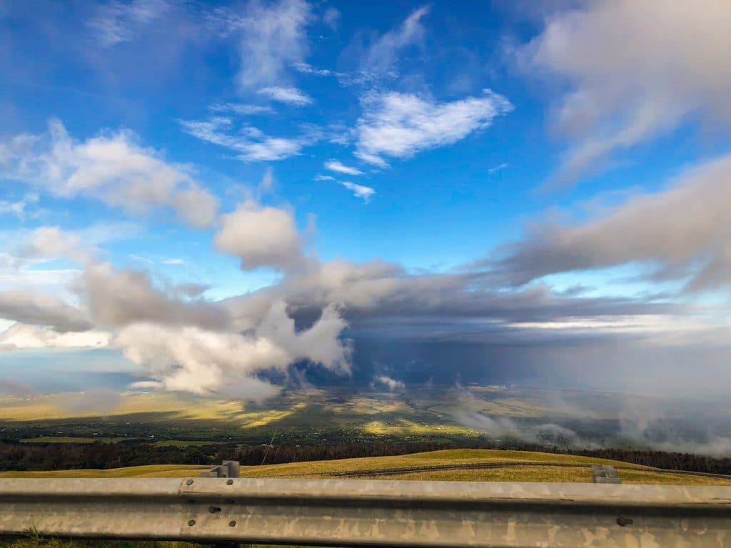 The beautiful views driving down Haleakala