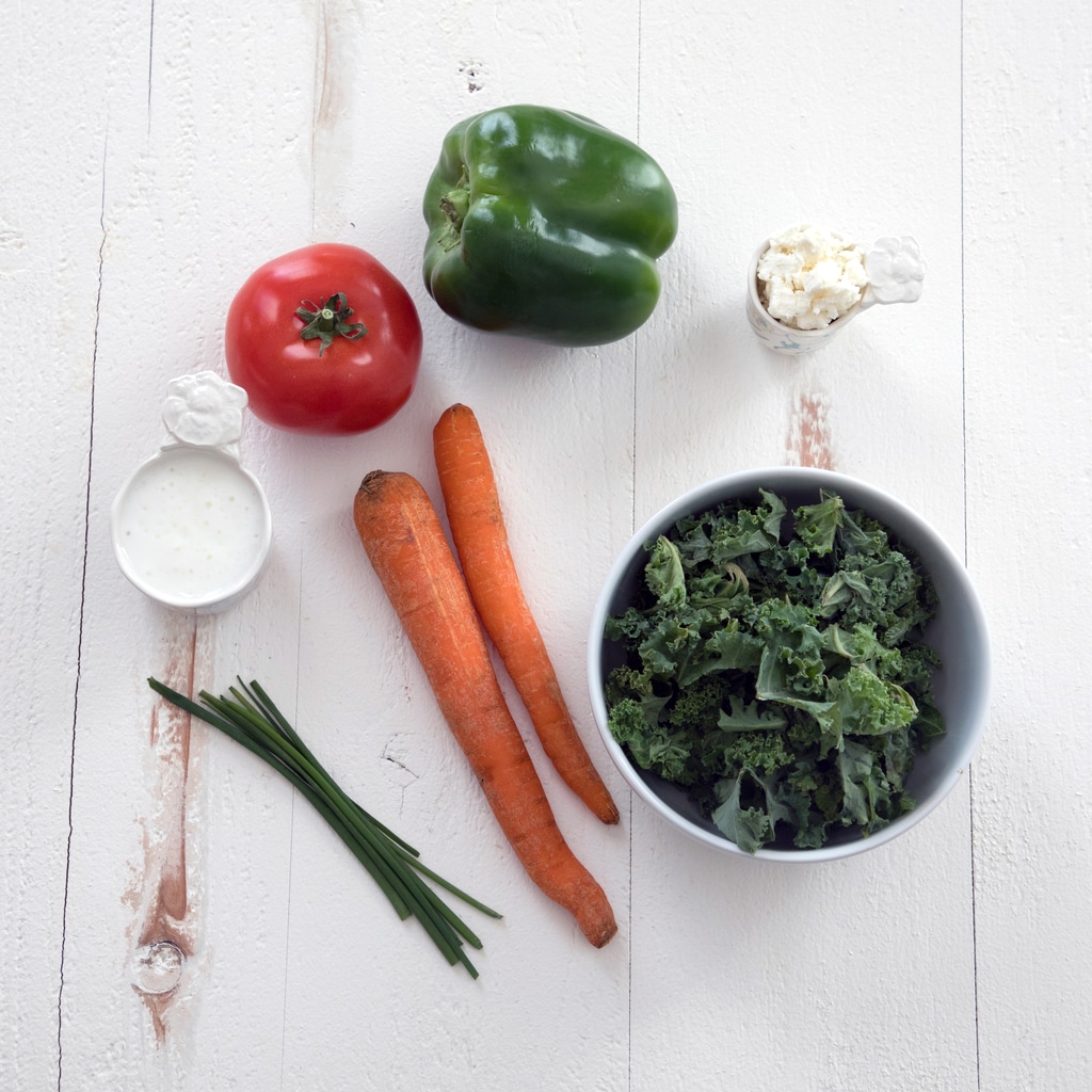 Vegetables and dairy for savory scones | wearenotmartha.com