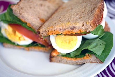 Egg, Lettuce, and Tomato Sandwich with Sriracha Mayo 11.jpg