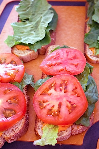 Egg, Lettuce, and Tomato Sandwich with Sriracha Mayo Layered.jpg