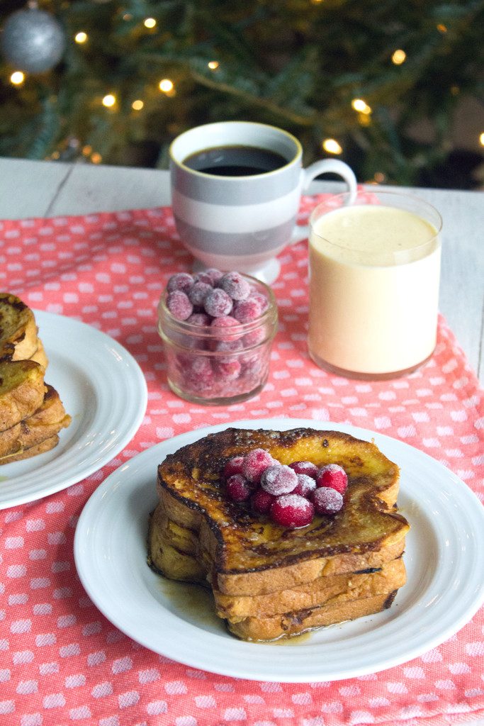 Eggnog French Toast With Cranberries | We Are Not Martha