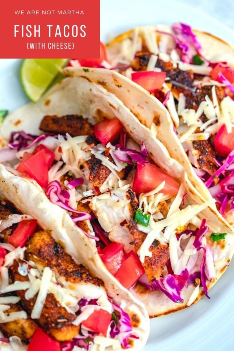 Fish Tacos with Cheese Recipe | We are not Martha