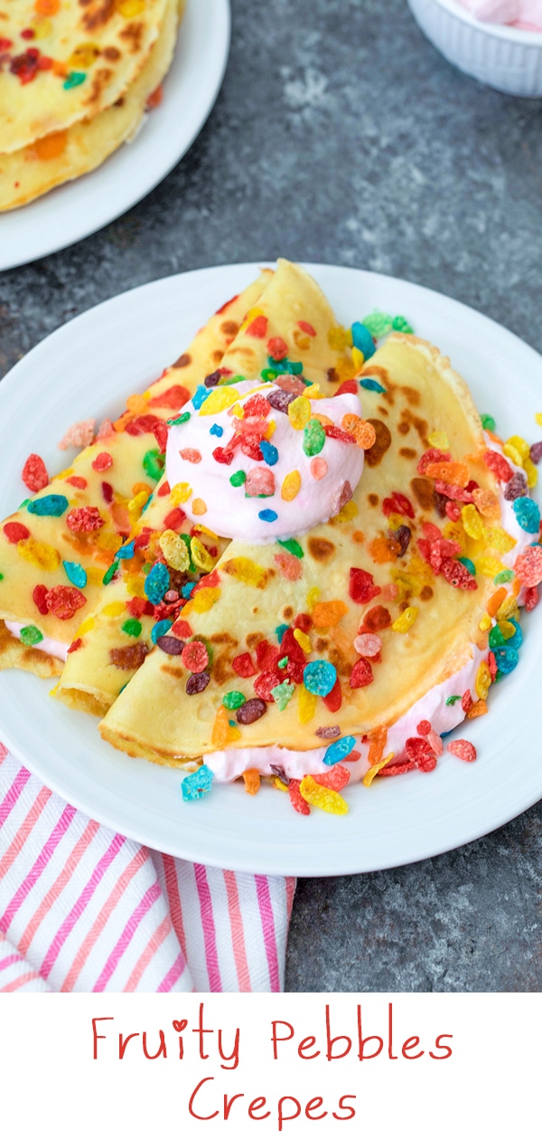 Fruity Pebbles Crepes