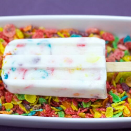 Fruity Pebbles Popsicles Recipe | We are not Martha