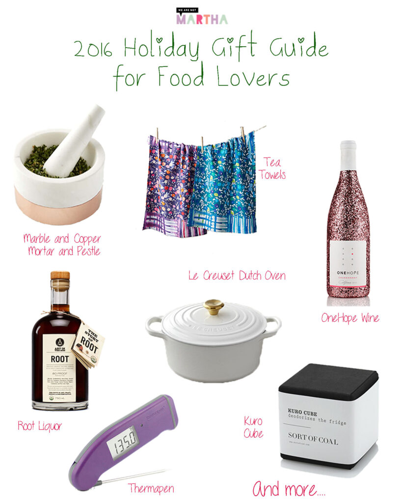 2016 Holiday Gift Guide for Food Lovers | wearenotmartha.com