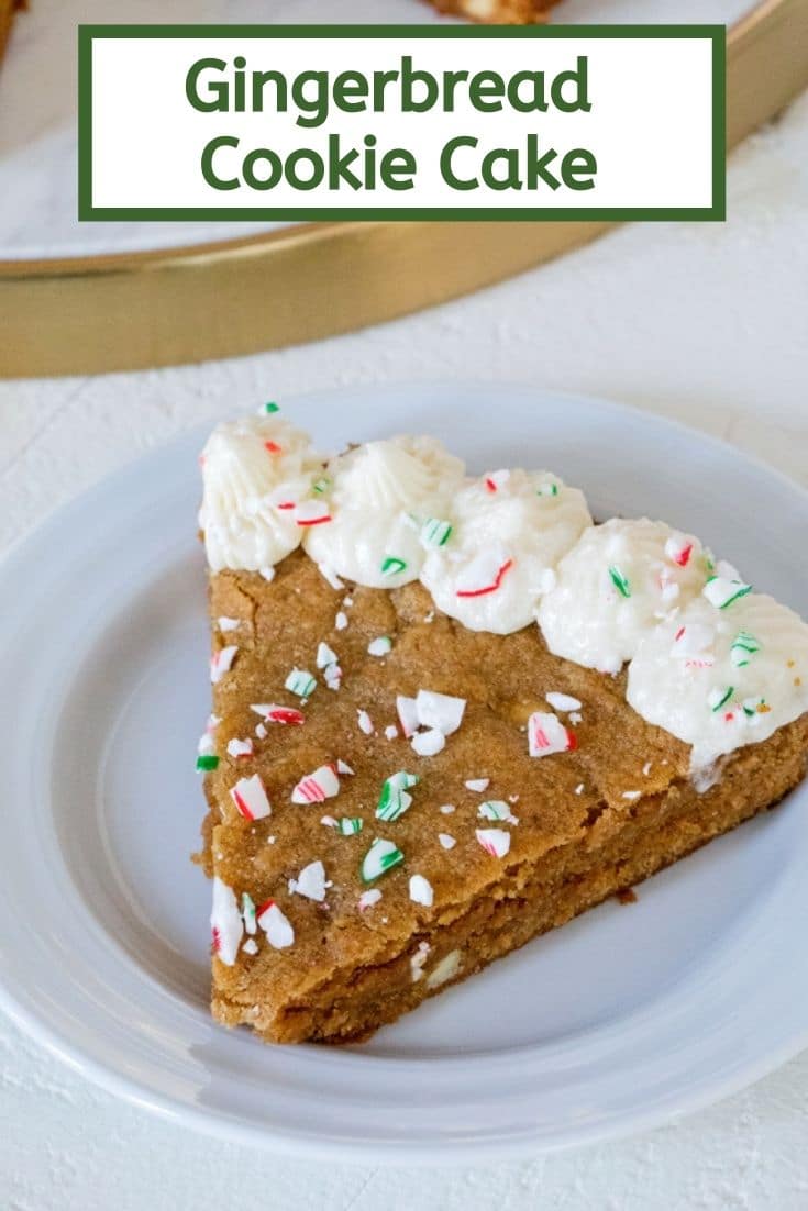 Holiday Gingerbread Cookie Cake Recipe 