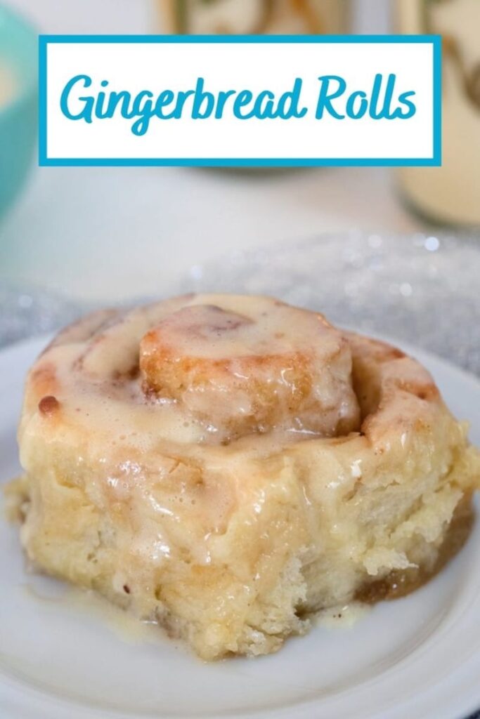 Love cinnamon rolls? You're really going to love these Gingerbread Rolls! The perfect holiday breakfast! | wearenotmartha.com #gingerbread #holidaybrunch #christmasrecipes #cinnamonrolls