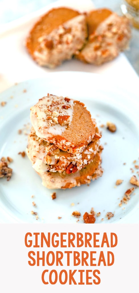 Gingerbread Shortbread Cookies