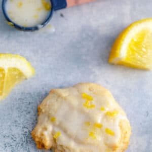 Glazed Lemon Cookies -- These cookies are so bright and happy with the perfect balance of sweet and tart, you'll want to bottle them up for some instant sunshine on a gloomy day | wearenotmartha.com