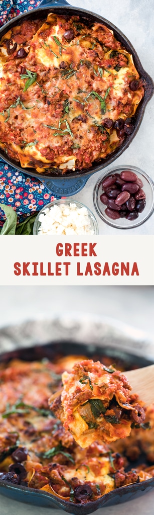 Greek Skillet Lasagna