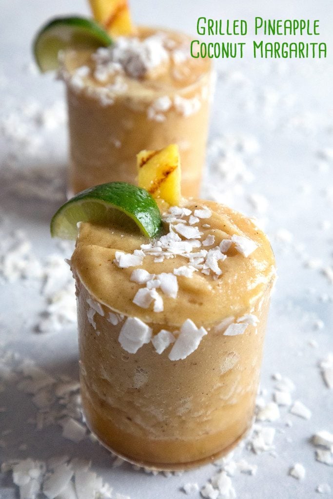 Grilled Pineapple Coconut Margaritas Recipe We are not Martha