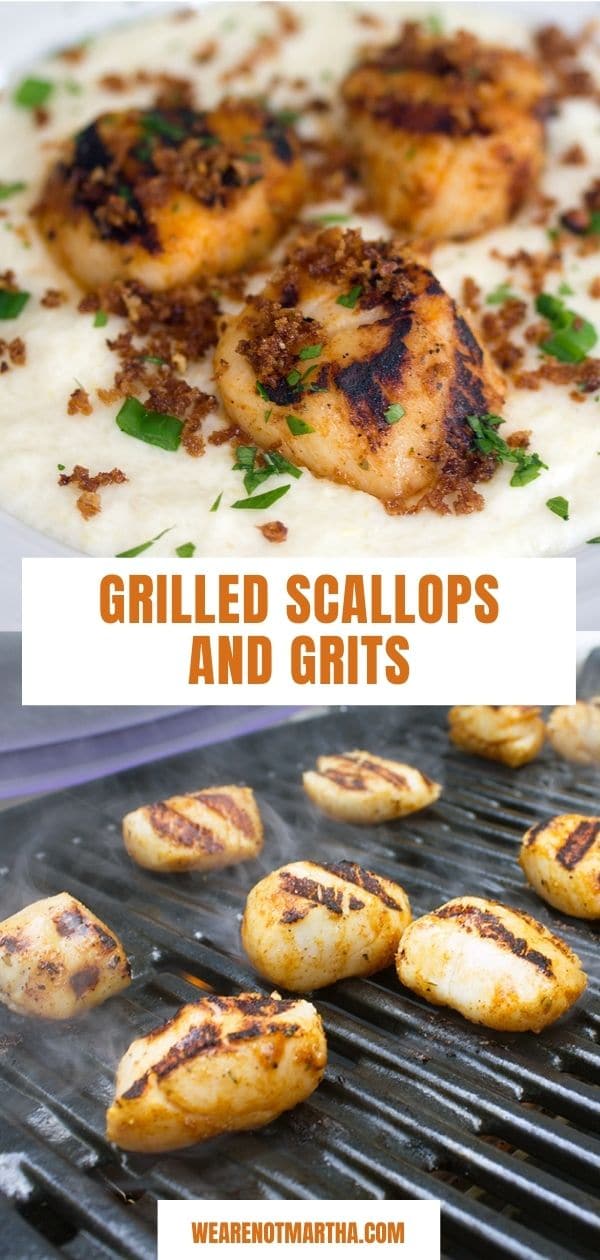 Grilled Scallops and Grits