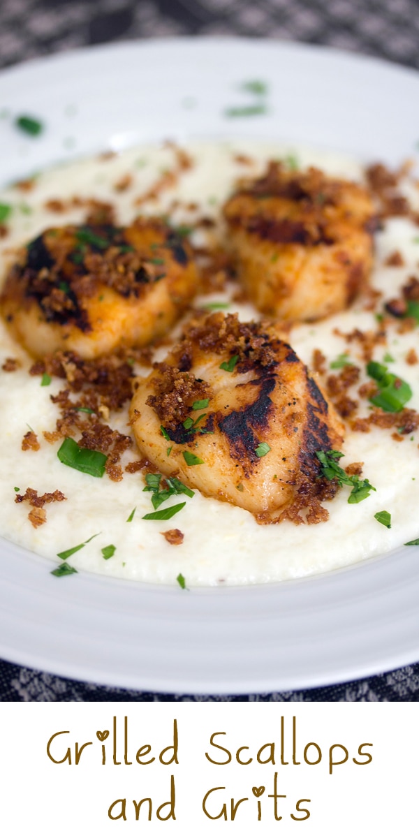 Grilled Scallops and Grits