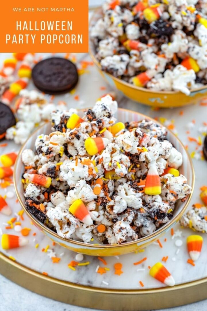 Halloween Party Popcorn Recipe | We are not Martha