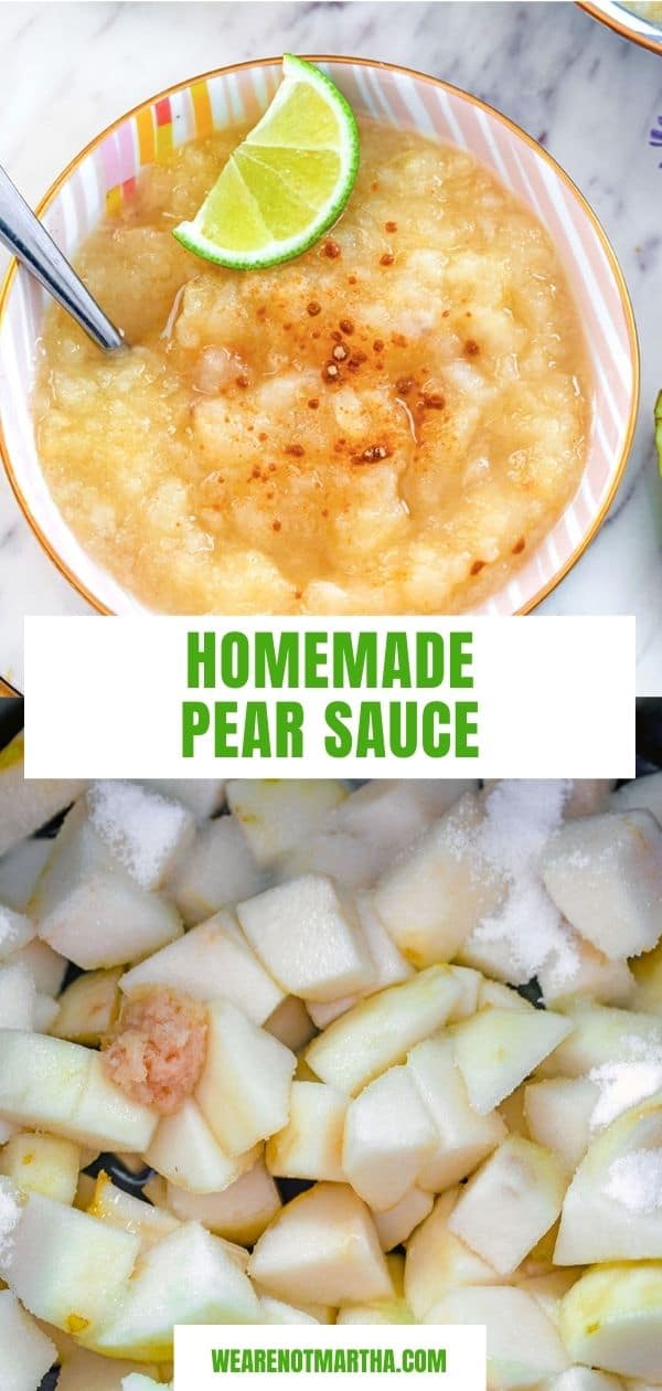 Lime Ginger Pear Sauce