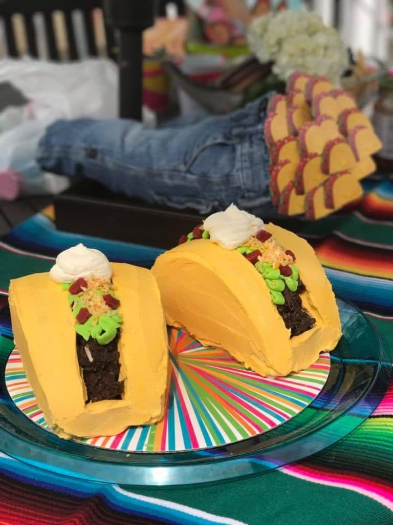 Dragons Love Tacos Birthday Party Taco Cake