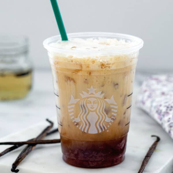Iced Toasted Vanilla Oatmilk Shaken Espresso {Starbucks Copycat}