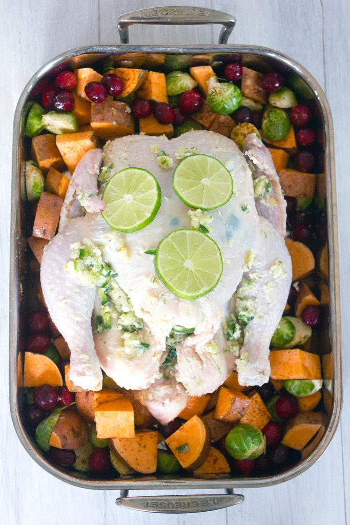 Jalapeño Lime Roast Chicken -- This roast chicken is the perfect healthy comfort food for any time of year! | wearenotmartha.com