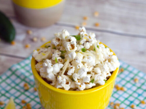 Jalapeño Lemon Parmesan Popcorn Recipe | We are not Martha