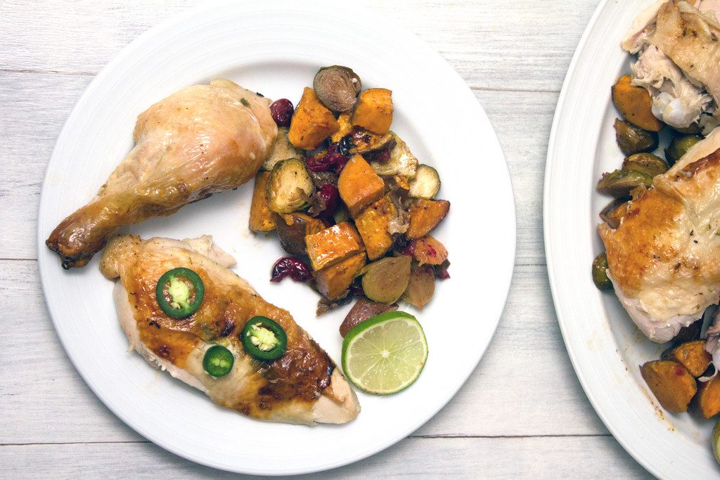 Jalapeño Lime Roast Chicken -- This roast chicken is the perfect healthy comfort food for any time of year! | wearenotmartha.com Jalapeño Lime Roast Chicken -- This roast chicken is the perfect healthy comfort food for any time of year! | wearenotmartha.com