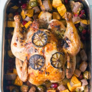 Jalapeño Lime Roast Chicken -- This roast chicken is the perfect healthy comfort food for any time of year! | wearenotmartha.com