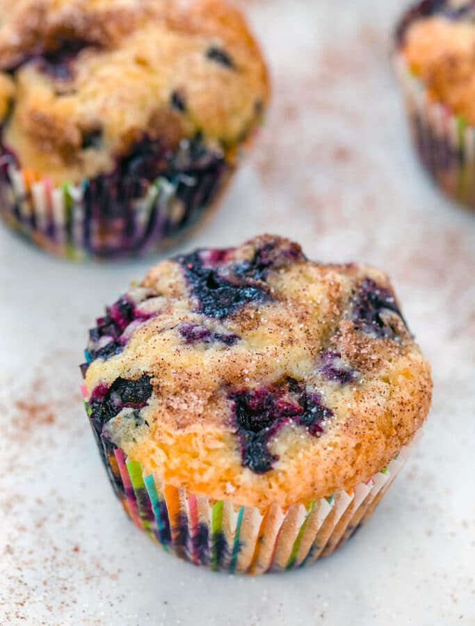 Jordan Marsh Blueberry Muffins -- You may not remember much you bought from Jordan Marsh, but it's likely that you remember Jordan Marsh Blueberry Muffins! These muffins were iconic in New England and can be recreated with this copycat recipe | wearenotmartha.com