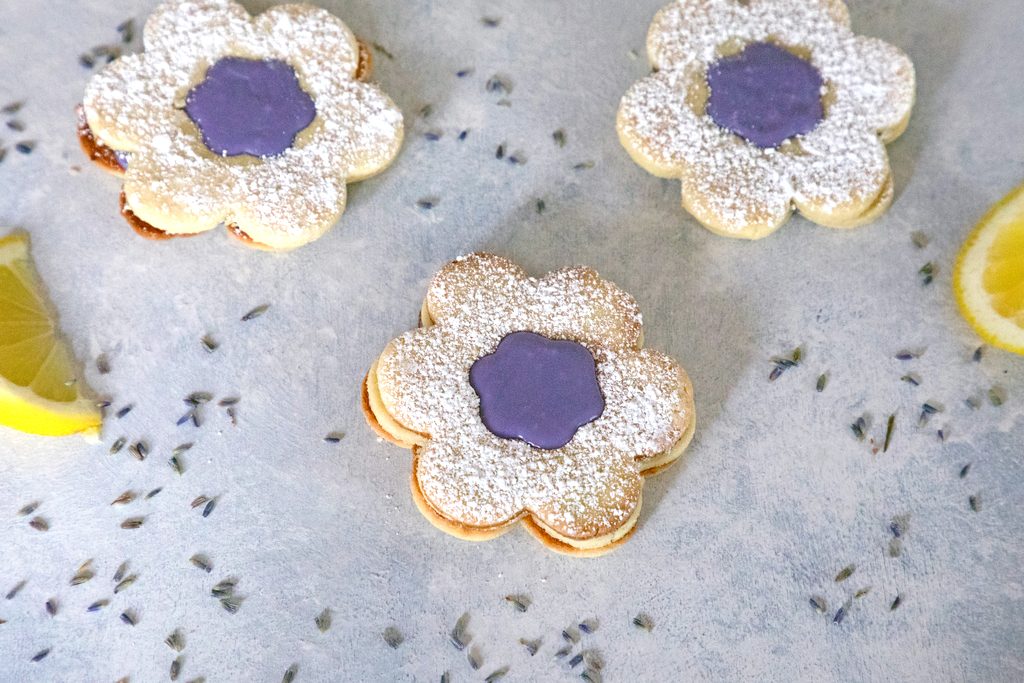 Lavender Lemon Cookies -- These cookies give a floral and citrus refresh to the classic linzer cookie | wearenotmartha.com