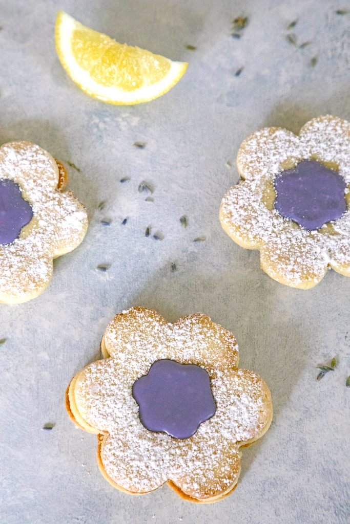 Lavender Lemon Cookies -- These cookies give a floral and citrus refresh to the classic linzer cookie | wearenotmartha.com