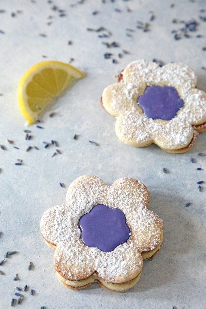 Lavender Lemon Cookies -- These cookies give a floral and citrus refresh to the classic linzer cookie | wearenotmartha.com