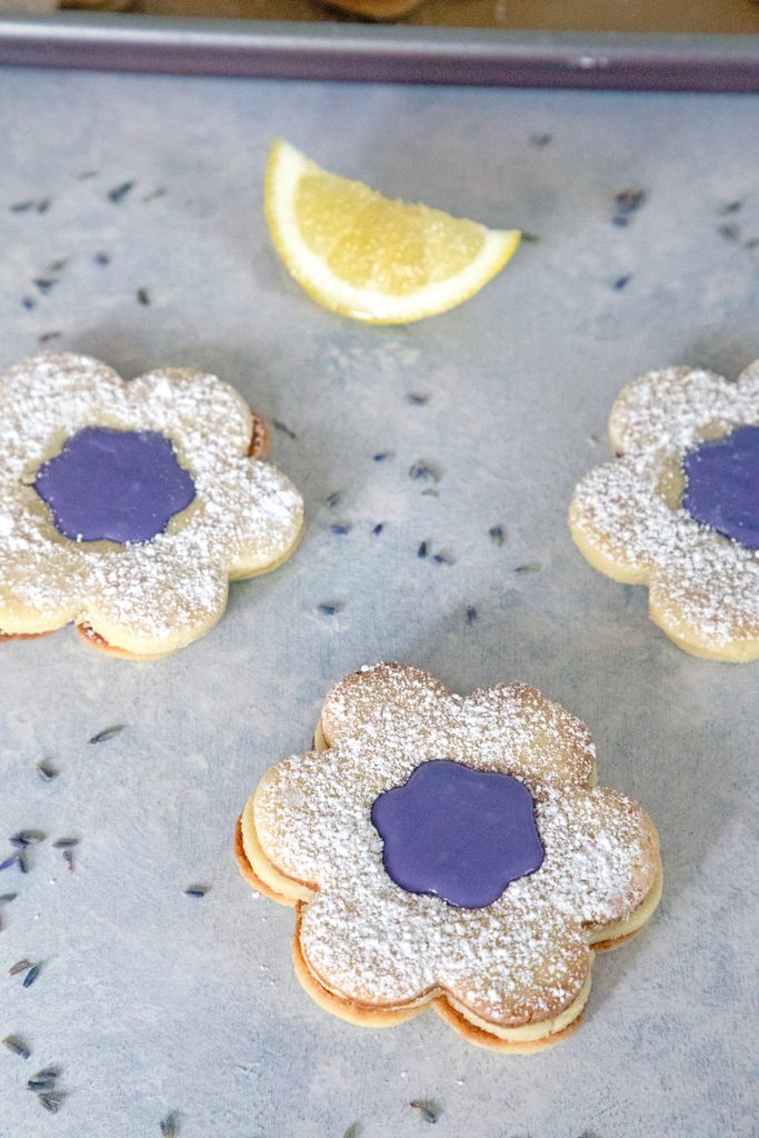 Lavender Lemon Cookies -- These cookies give a floral and citrus refresh to the classic linzer cookie | wearenotmartha.com