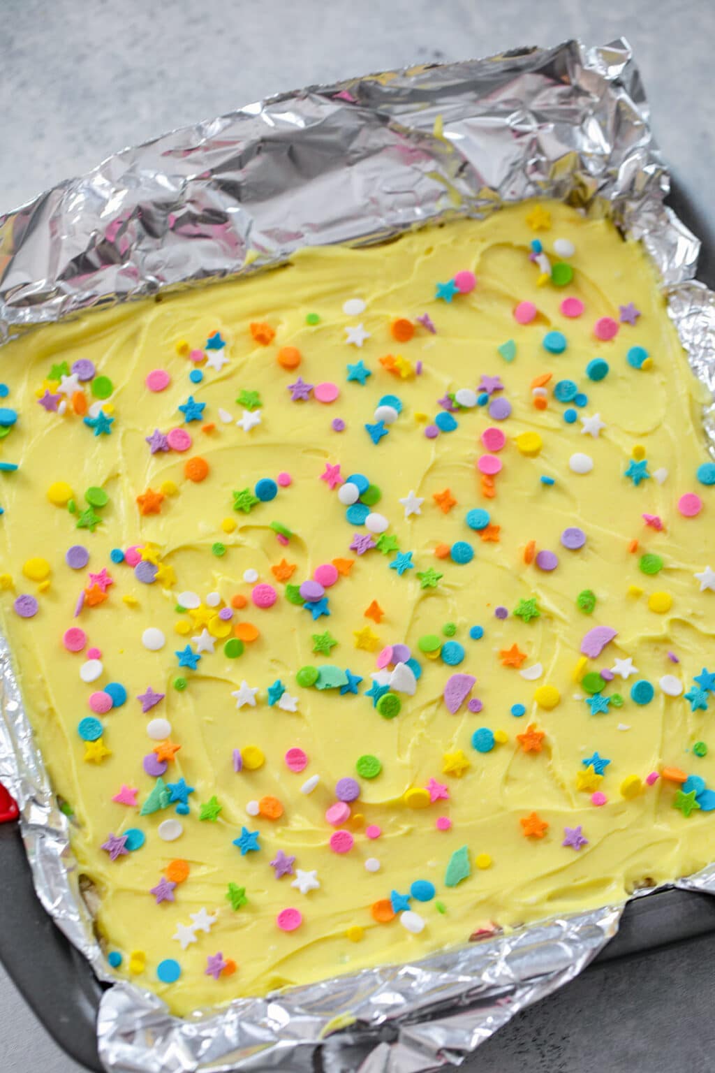 Lemon Cookie Dough Bars Recipe {NoBake} We are not Martha