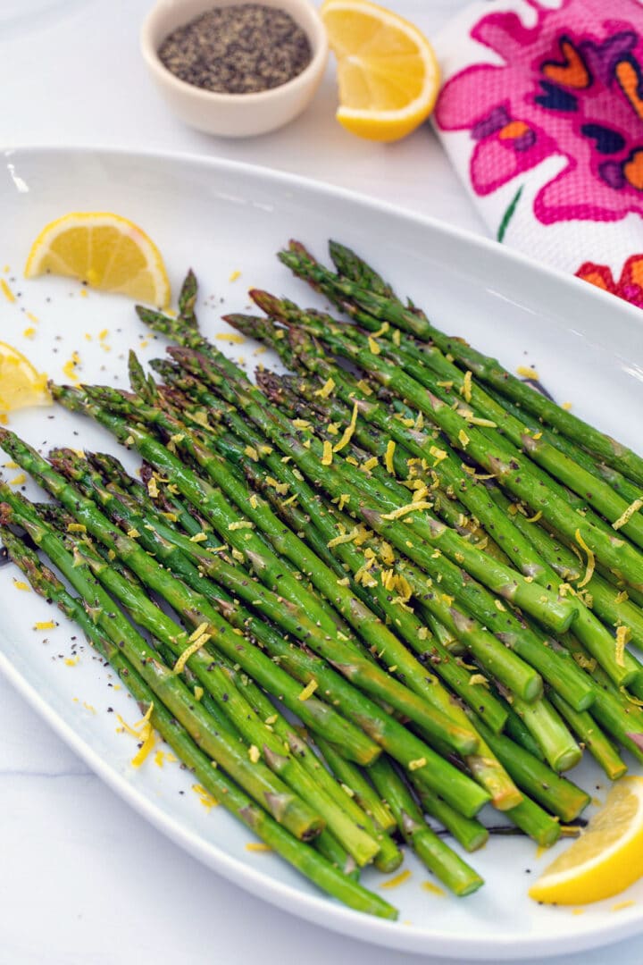 Lemon Pepper Asparagus Recipe - We Are Not Martha