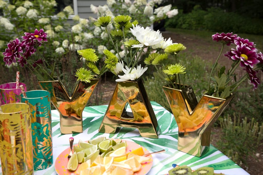 DIY Sangria Bar -- Use Mija Sangria, fresh fruit, and some fun accessories for your own fun summer sangria bar! | wearenotmartha.com