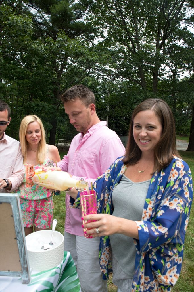 DIY Sangria Bar -- Use Mija Sangria, fresh fruit, and some fun accessories for your own fun summer sangria bar! | wearenotmartha.com