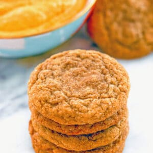 Molasses Ginger Cookies -- These Molasses Ginger Cookies are perfectly soft and chewy and packed with fall flavor. If you love Starbucks' molasses cookies, you'll love these, too! | wearenotmartha.com