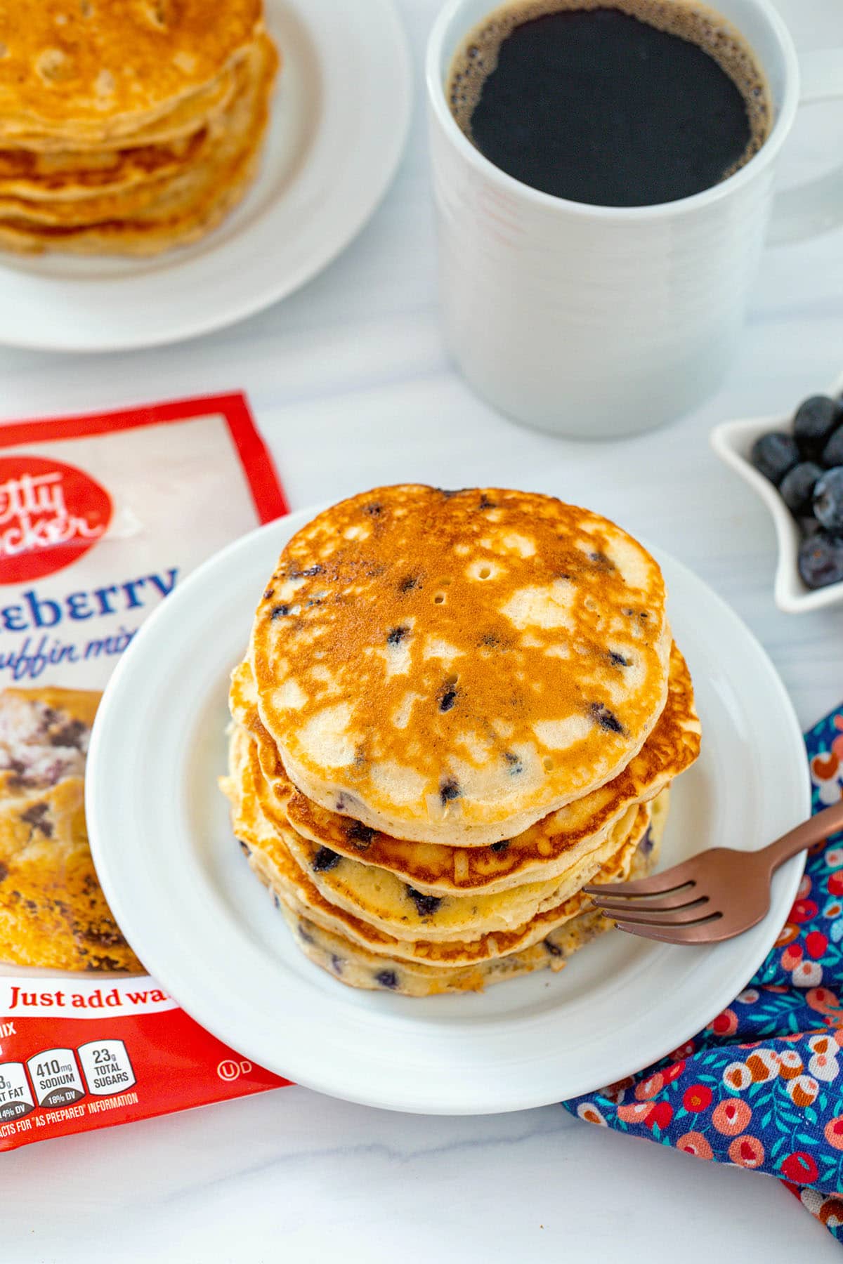 Muffin Mix Pancakes Recipe - We are not Martha