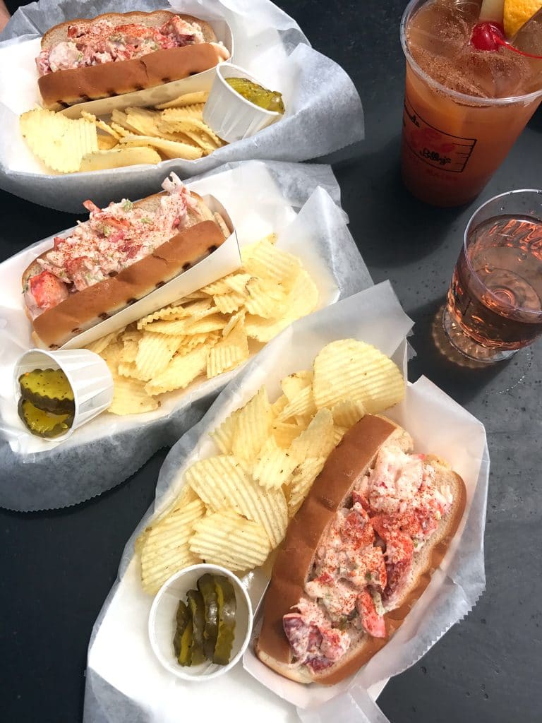 Lobster Rolls from Barnacle Billy's in Ogunquit, Maine