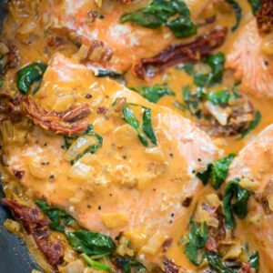 One-Pan Creamy Chipotle Salmon