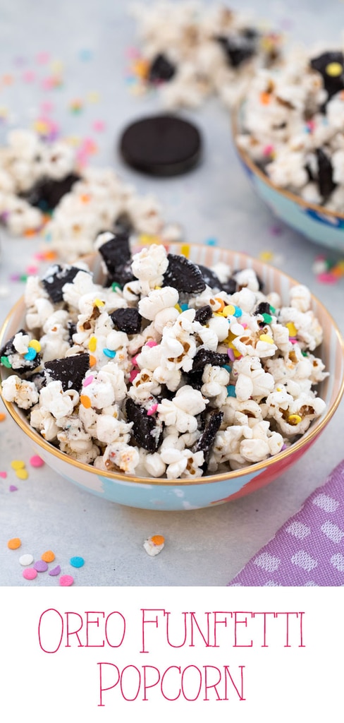 Oreo Funfetti Popcorn