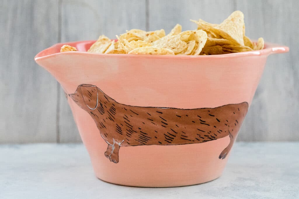 Painted Pup Mixing Bowl from Anthropologie