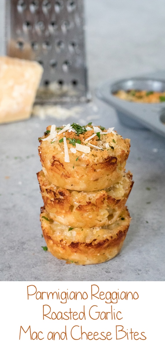 Parmigiano Reggiano Roasted Garlic Mac and Cheese Bites