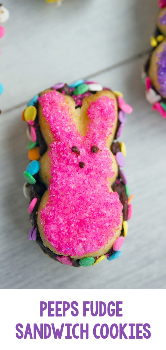 Peeps Fudge Sandwich Cookies