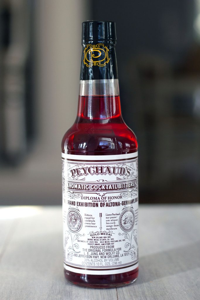 Bottle of Peychauds Bitters