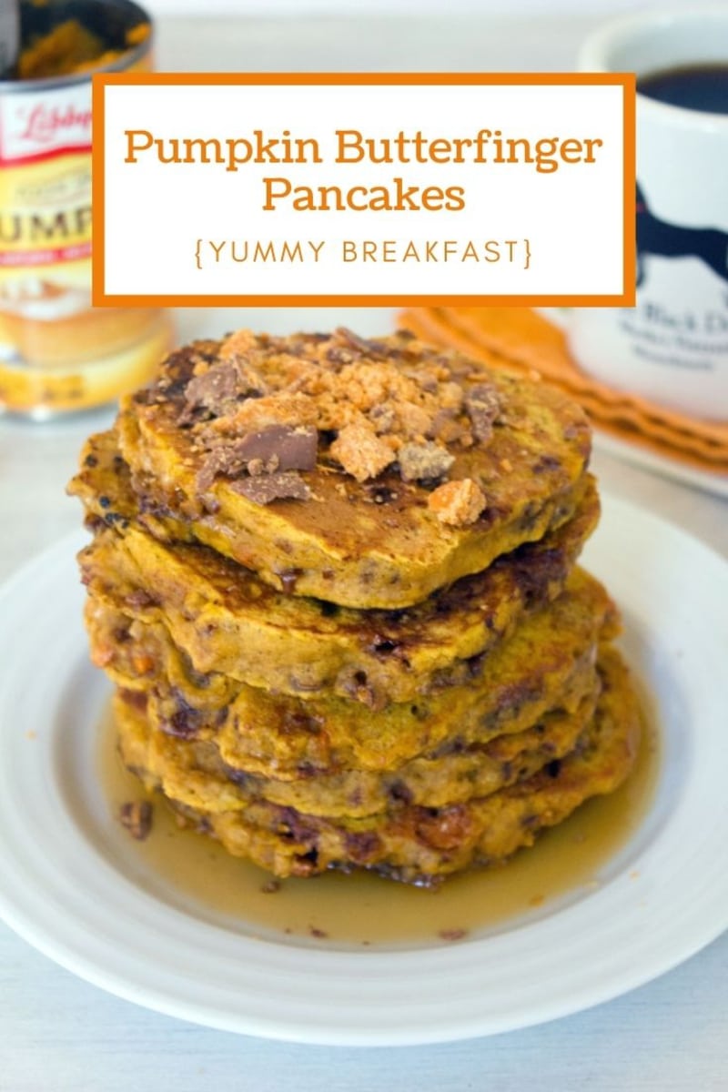 Pumpkin Butterfinger Pancakes Recipe We are not Martha