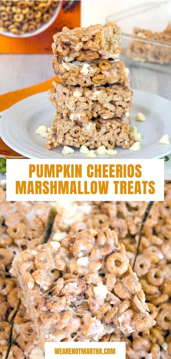 Pumpkin Cheerios Marshmallow Treats