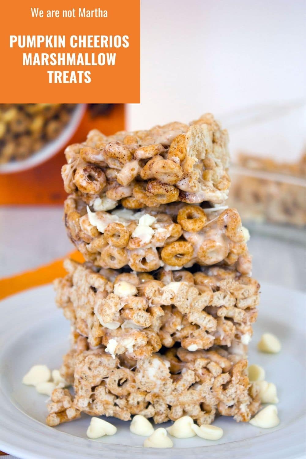 Pumpkin Cheerios Marshmallow Treats