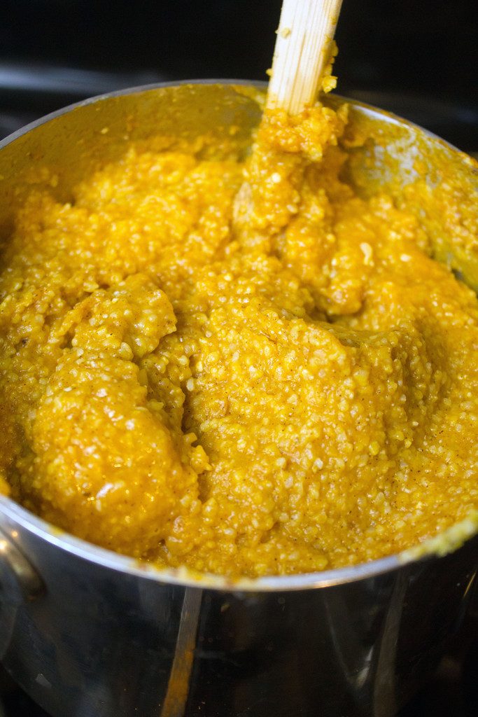 pumpkin-polenta-cooking