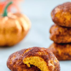 Pumpkin Snickerdoodles -- The only thing better than snickerdoodles are pumpkin snickerdoodles! These cookies are soft and moist and filled with delicious fall flavors | wearenotmartha.com