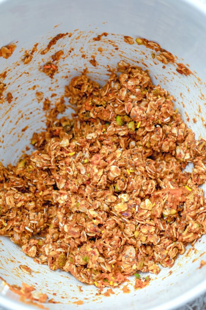 All ingredients mixed together in bowl