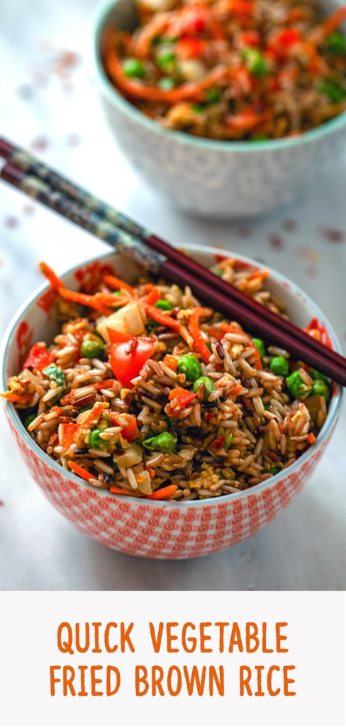 Quick Vegetable Fried Brown Rice